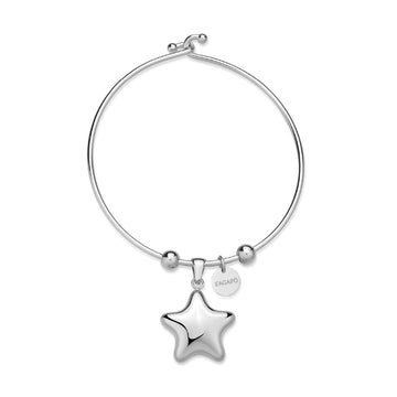 Bracciale rigido con pendente S'agap in acciaio 316L Rigido