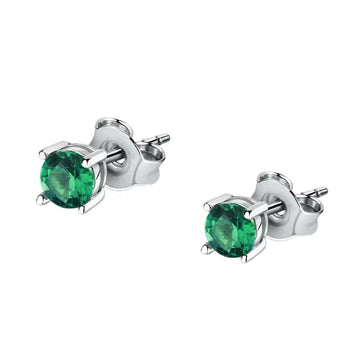 Orecchini punto luce donna Morellato Tesori argento zirconi verde SAIW176-1