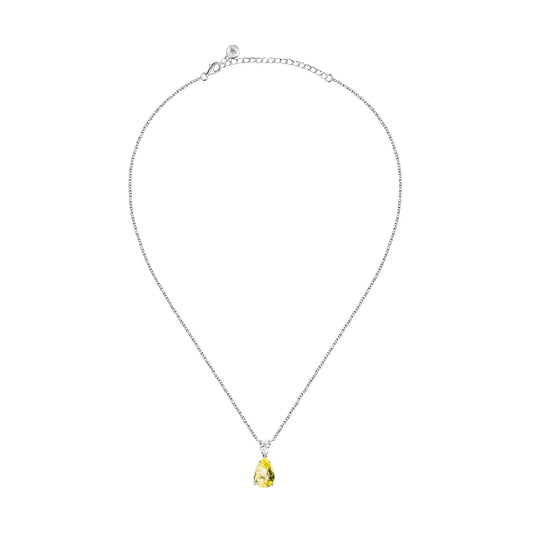 Collana donna Morellato Tesori argento zirconi bianchi e giallo