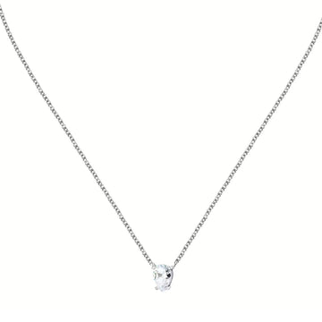 Collana punto luce donna Morellato Tesori argento zircone goccia