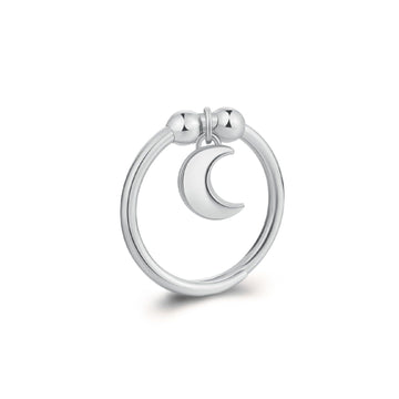 Anello donna S'agapõ Feelings acciaio ciondolo luna