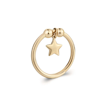 Anello donna S'agapõ Feelings acciaio oro ciondolo stella