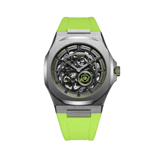 Orologio D1 Milano Slice Lime uomo cinturino verde lime e cassa 41,5 mm