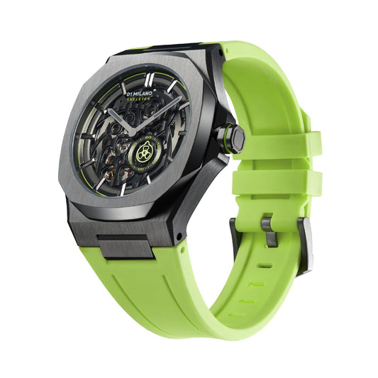 Orologio D1 Milano Slice Lime uomo cinturino verde lime e cassa 41,5 mm