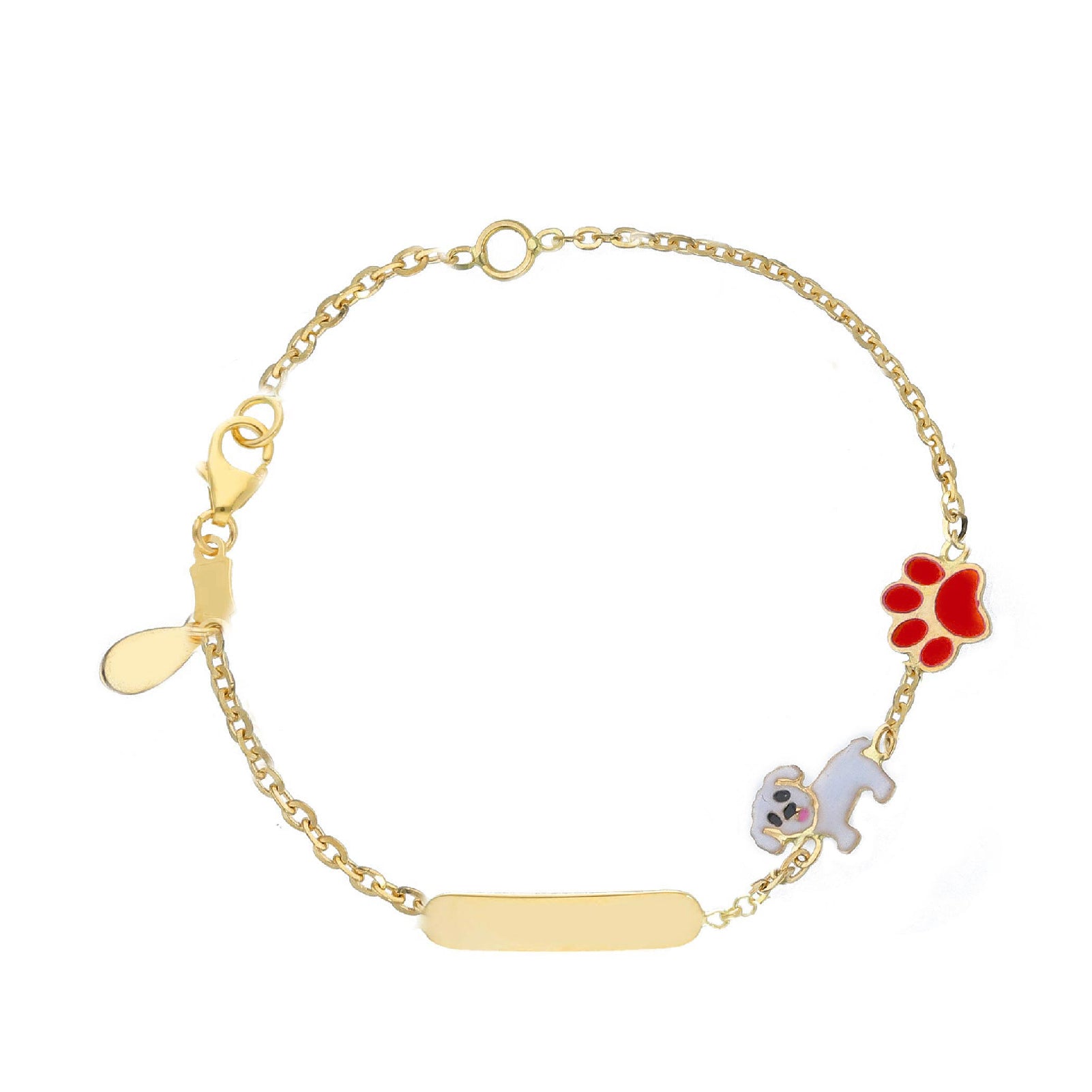 Bracciale catena JOY Gioielli Oro in oro giallo 18kt da bambina 14 cm