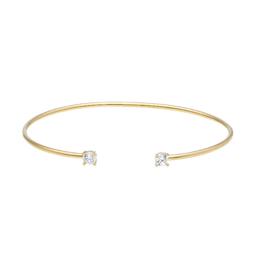 Bracciale rigido JOY Gioielli Oro in oro giallo 18kt e zirconi Rigidi