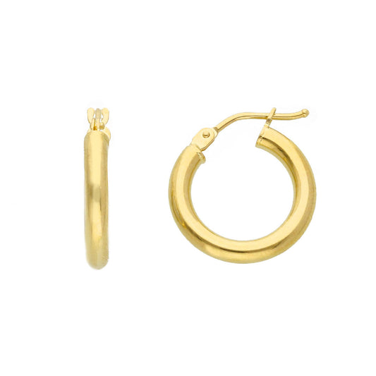 Orecchini a cerchio JOY Gioielli Oro in oro giallo 18kt 10mm MISURA UNICA