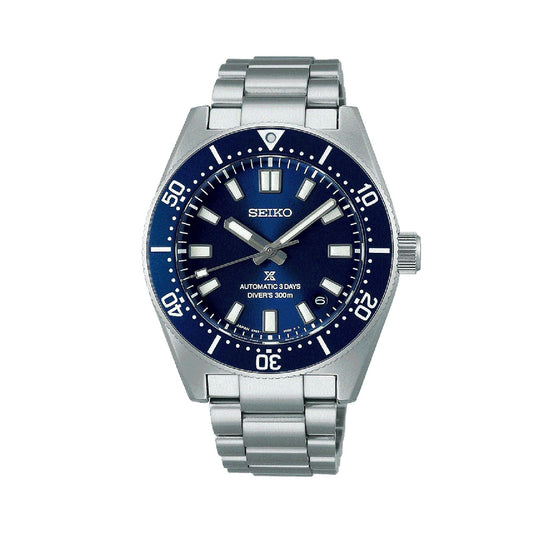 Orologio uomo Seiko Prospex bracciale in acciaio quadrante blu 40mm