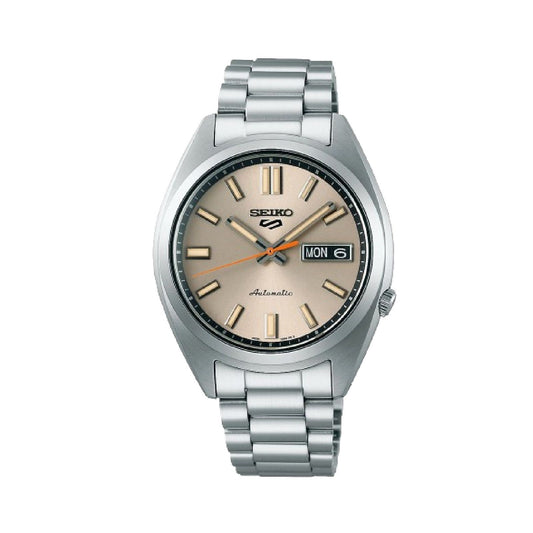 Orologio uomo Seiko 5 Sports SNXS series in acciaio quadrante beige 37,4mm