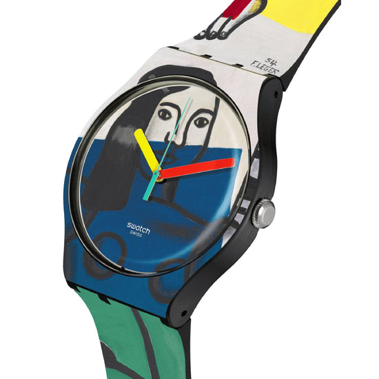 Orologio Swatch x Tate Gallery Léger, Two Women Holding Flowers 41mm SUOZ363-4