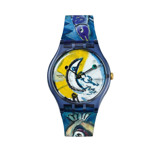 Orologio Swatch x Tate Gallery Chagall, The Blue Circus 41mm