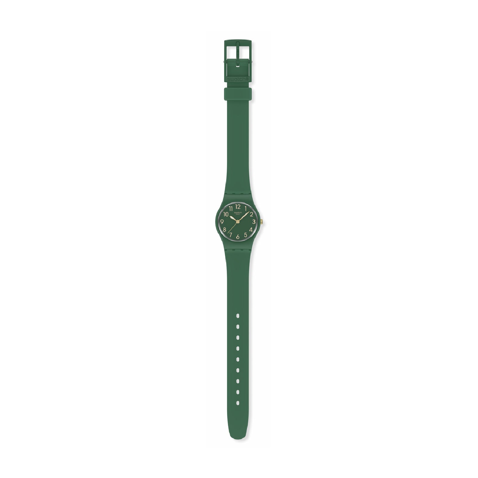 Orologio solo tempo Swatch in silicone color verde da donna MISURA UNICA