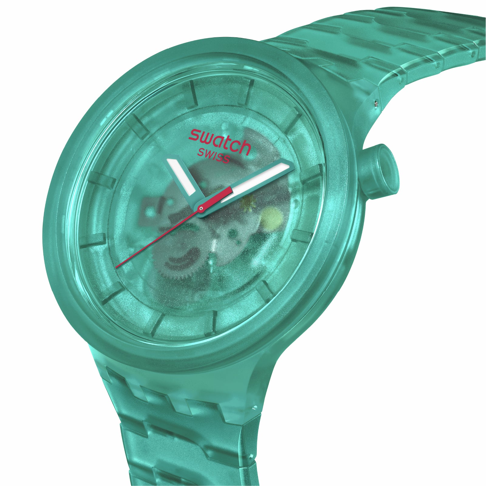 Orologio al quarzo Swatch colore turchese trasparente unisex MISURA UNICA