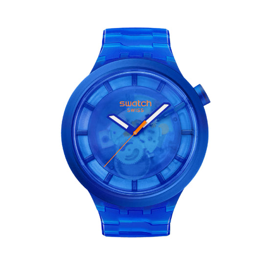 Orologio al quarzo Swatch colore blu trasparente unisex SW.SB05N116