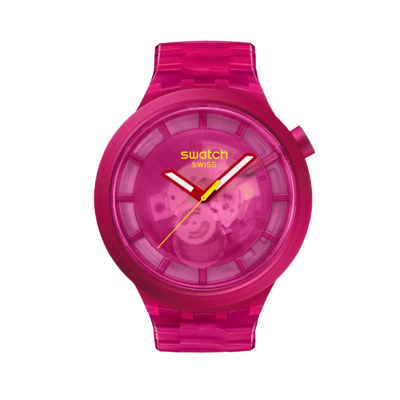 Orologio al quarzo Swatch colore rosa trasparente unisex MISURA UNICA