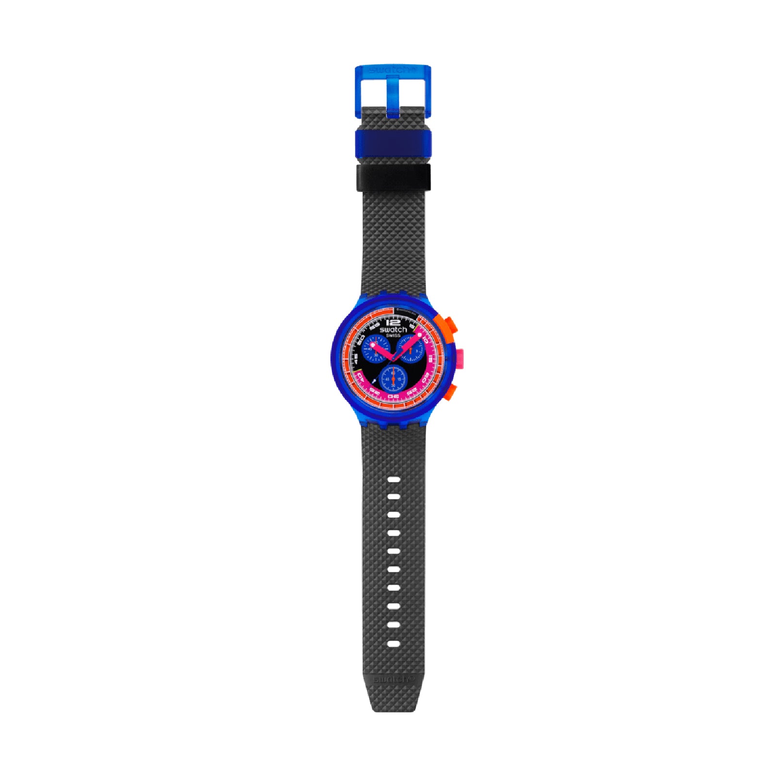 Orologio crono Swatch Neon party max in materiale biosourced MISURA UNICA