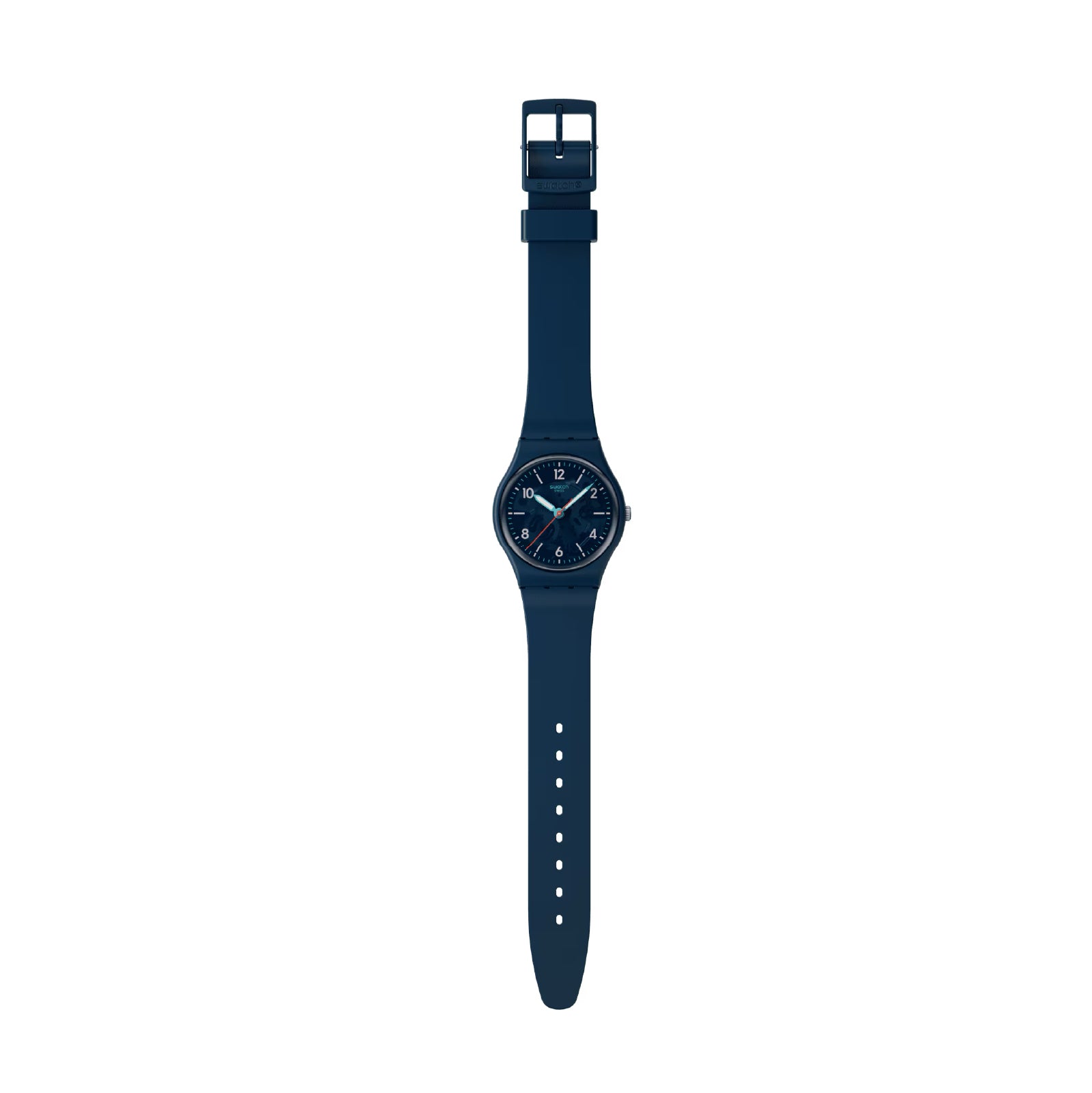 Orologio solo tempo Swatch in silicone di colore blu unisex SW.SO28N118