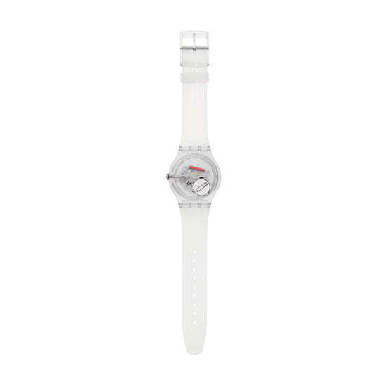 Orologio solo tempo Swatch in materiale biologico bianco MISURA UNICA