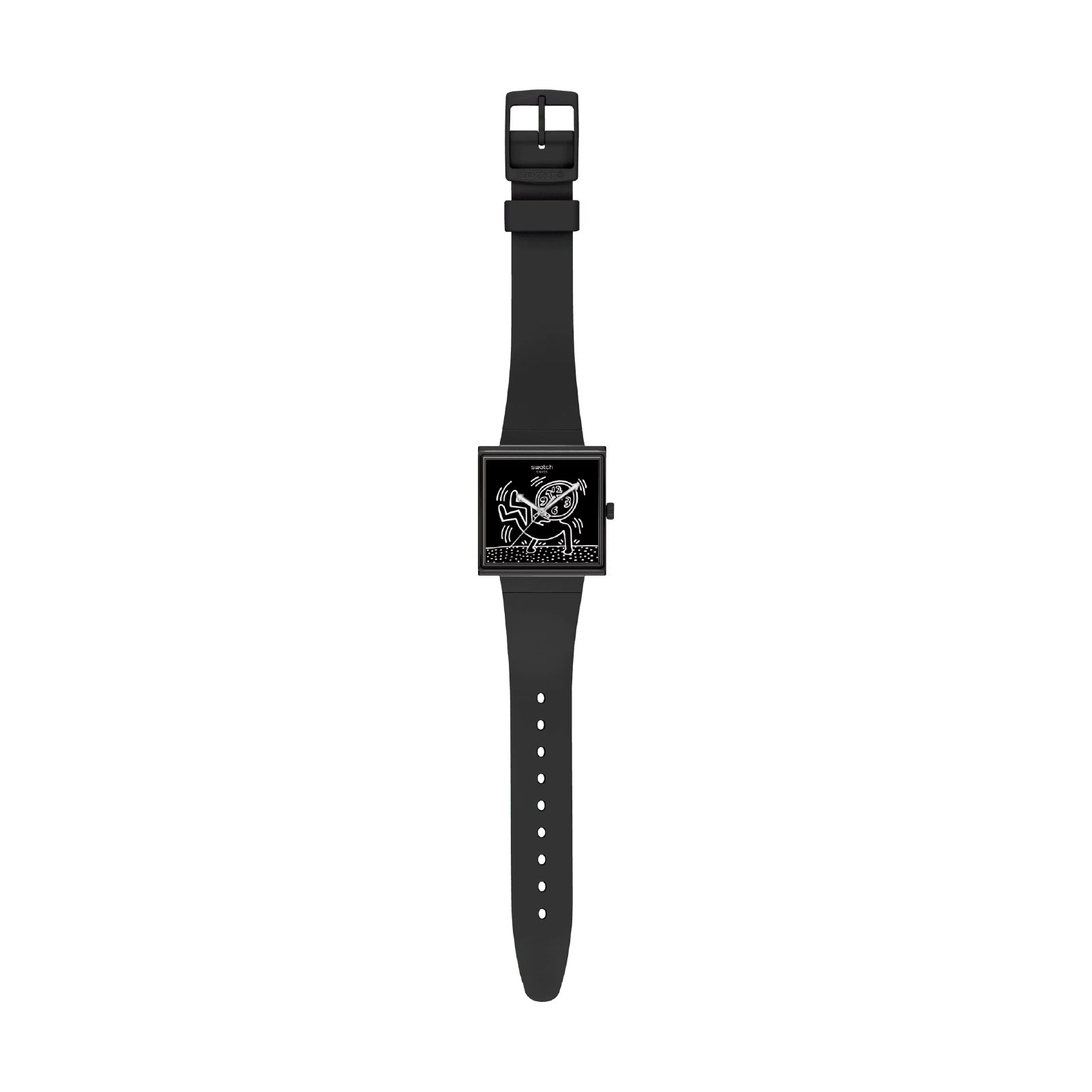 Orologio solo tempo Swatch in bioceramic di colore nero MISURA UNICA