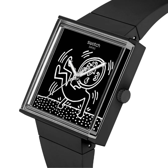 Orologio solo tempo Swatch in bioceramic di colore nero MISURA UNICA