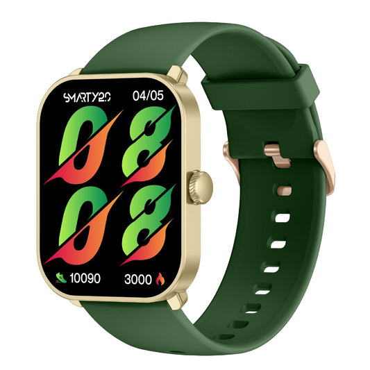 Orologio smartwatch unisex Smarty 2.0 in plastica oro e silicone verde 45x36,6mm