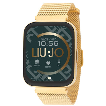 Orologio unisex Liu Jo Smartwatch Voice Slim oro maglia Milano 36X44 mm