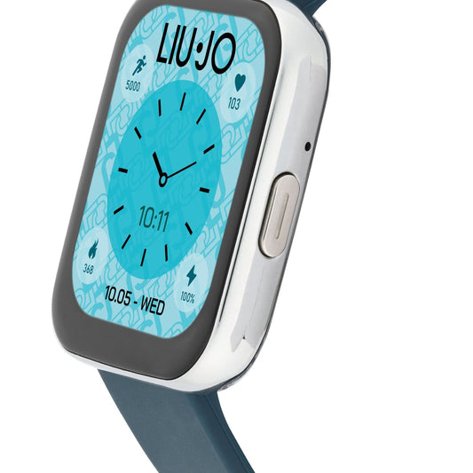 Orologio unisex Liu Jo Smartwatch Voice Slim cinturino silicone blu 36X44 mm