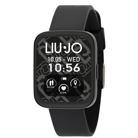 Orologio unisex Liu Jo Smartwatch Voice Slim nero cinturino silicone nero 36X44 mm