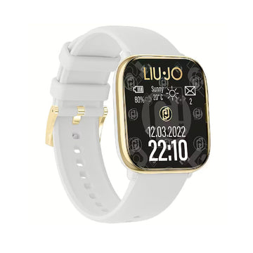 Orologio donna Liu Jo Smartwatch acciaio dorato e cinturino bianco