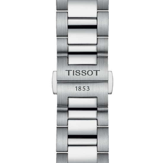 Orologio crono uomo Tissot T-Classic PR 100 in acciaio quadrante blu 40 mm T1504171104100-4