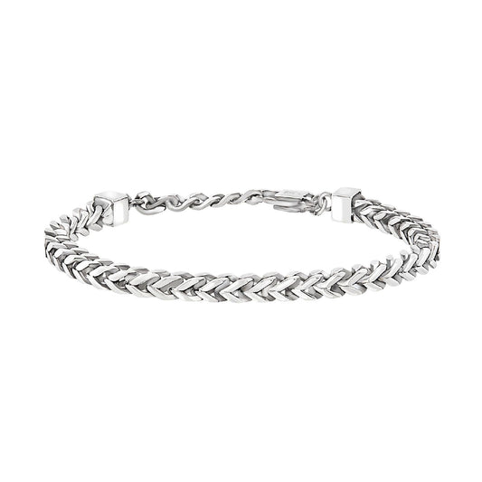 Bracciale uomo Breil Block Chain in acciaio con catena groumette spessa