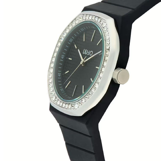 Orologio solo tempo Liu Jo Yacht Lady donna silicone nero con zirconi