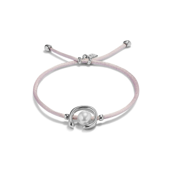 Bracciale con cordino Uno de 50 lilla con perla da donna U.PUL2505LILMTM