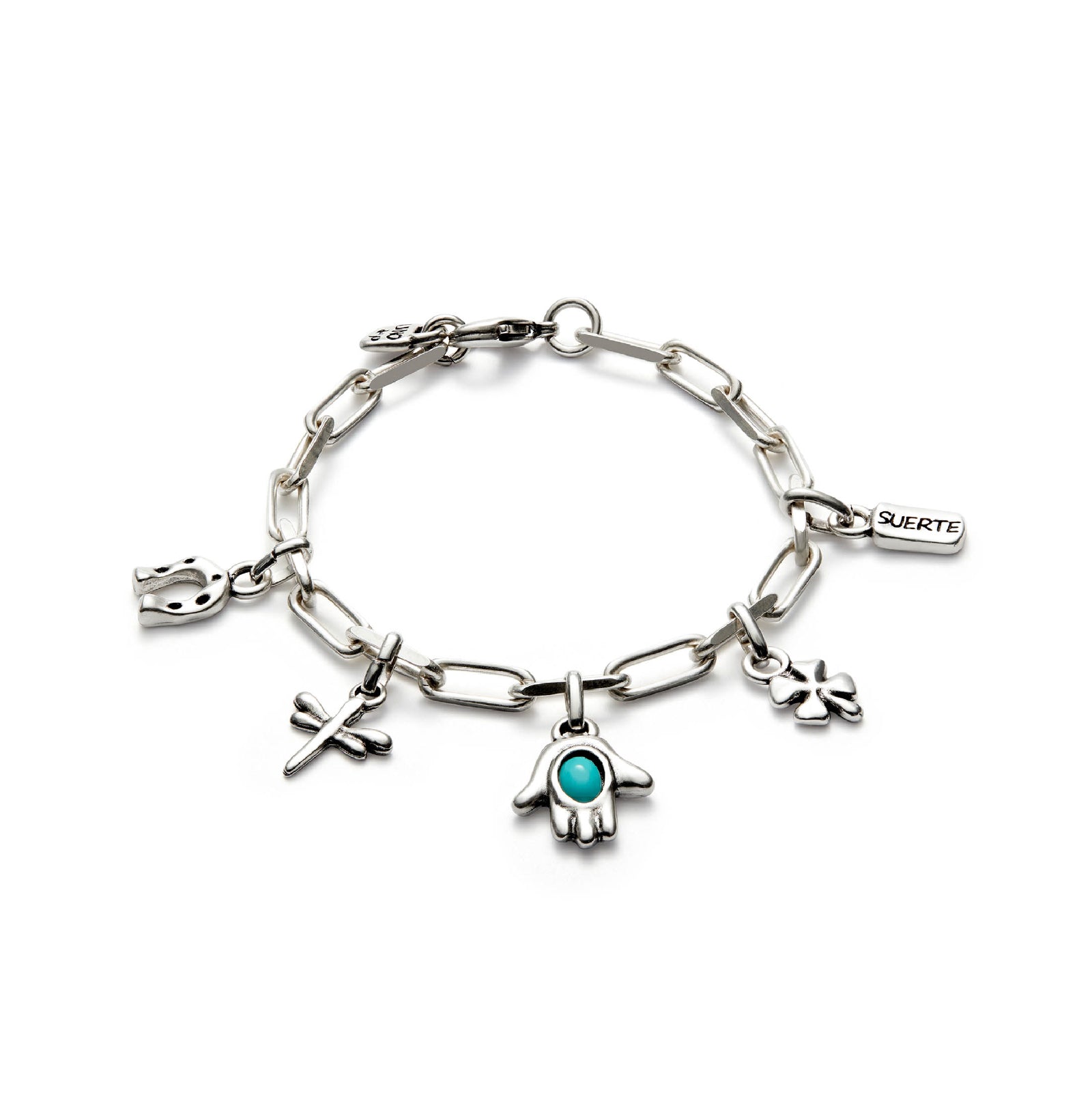 Bracciale con pendenti Uno de 50 placcato argento da donna U.PUL2565TQSMTL