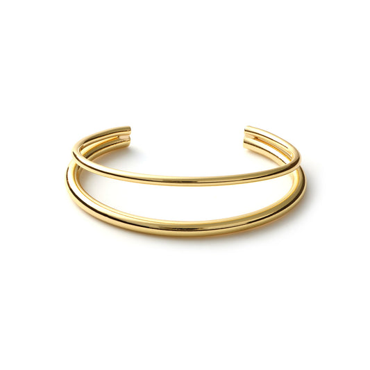 Bracciale rigido aperto da donna Unoaerre in bronzo dorato Rigidi