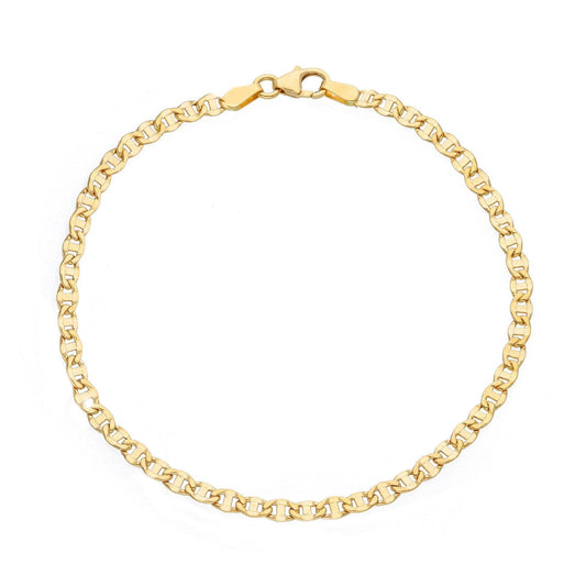 Bracciale donna JOY Gioielli in oro giallo con maglie ovali e linea