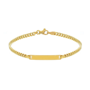 Bracciale uomo JOY Gioielli in oro con targhetta