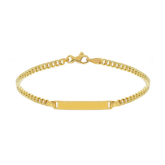 Bracciale uomo JOY Gioielli in oro con targhetta