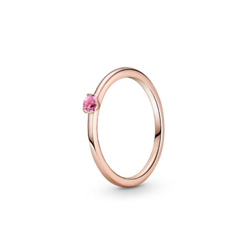 Anello con solitario rosa 189259C03-1