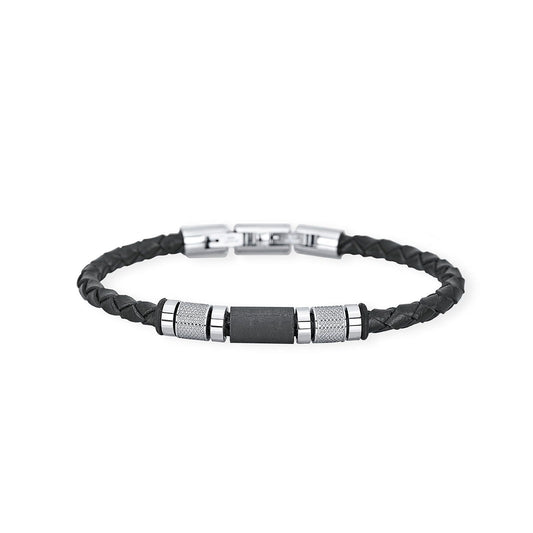 Bracciale 2Jewels Black Fiber da uomo 231933-1