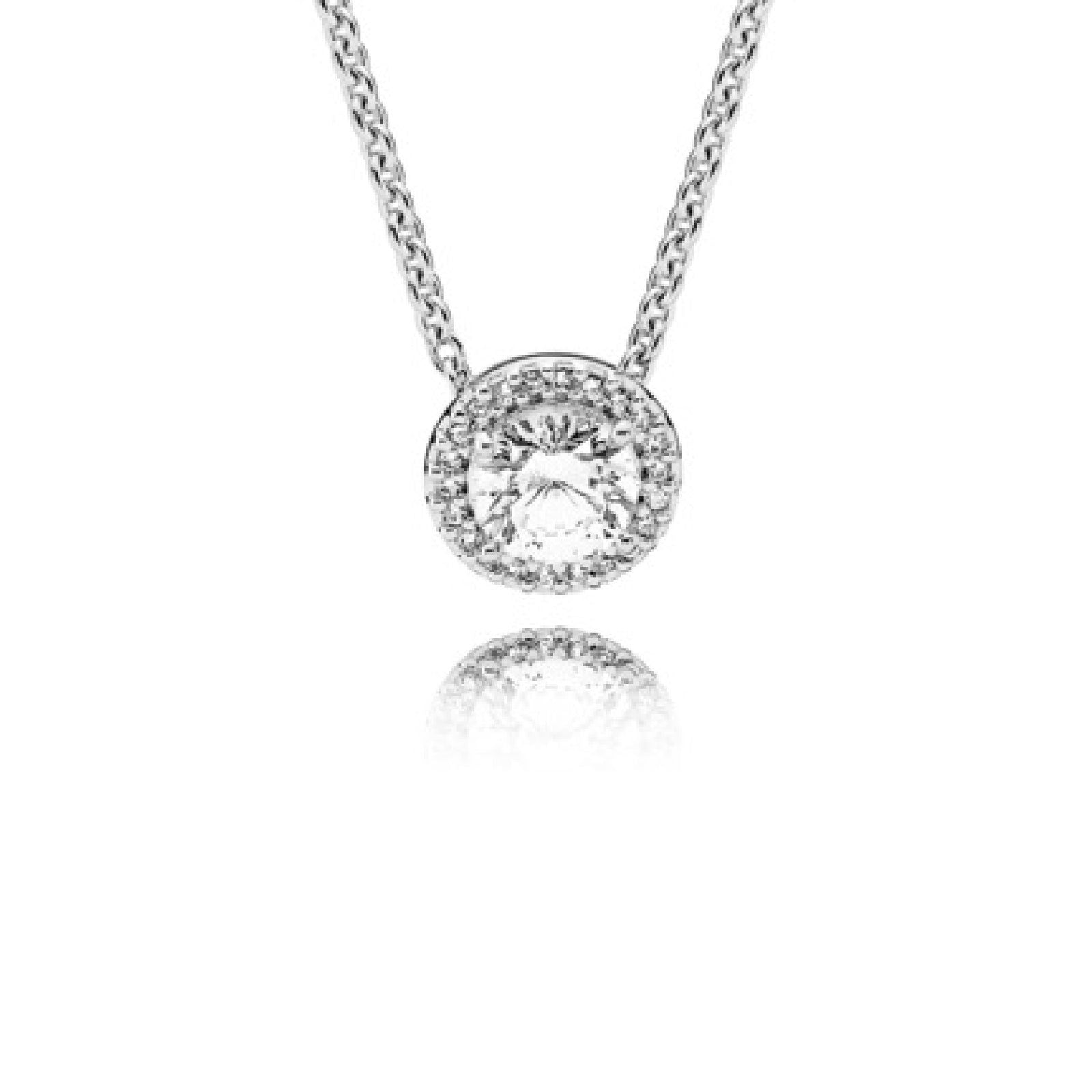 Collana Punto Luce scintillante rotondo 396240CZ-45-1