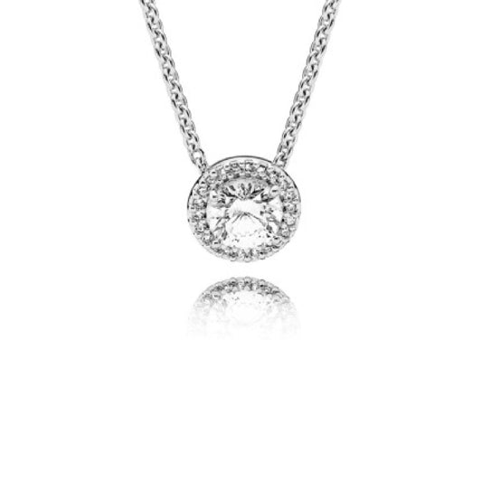 Collana Punto Luce scintillante rotondo 396240CZ-45-1