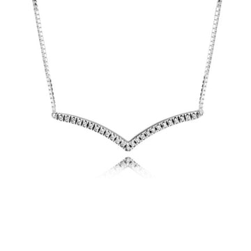 Collana chevron scintillante 397802CZ-45-1