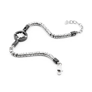 Bracciale 4US Cesare Paciotti Hematite da uomo 4UBR4112-1