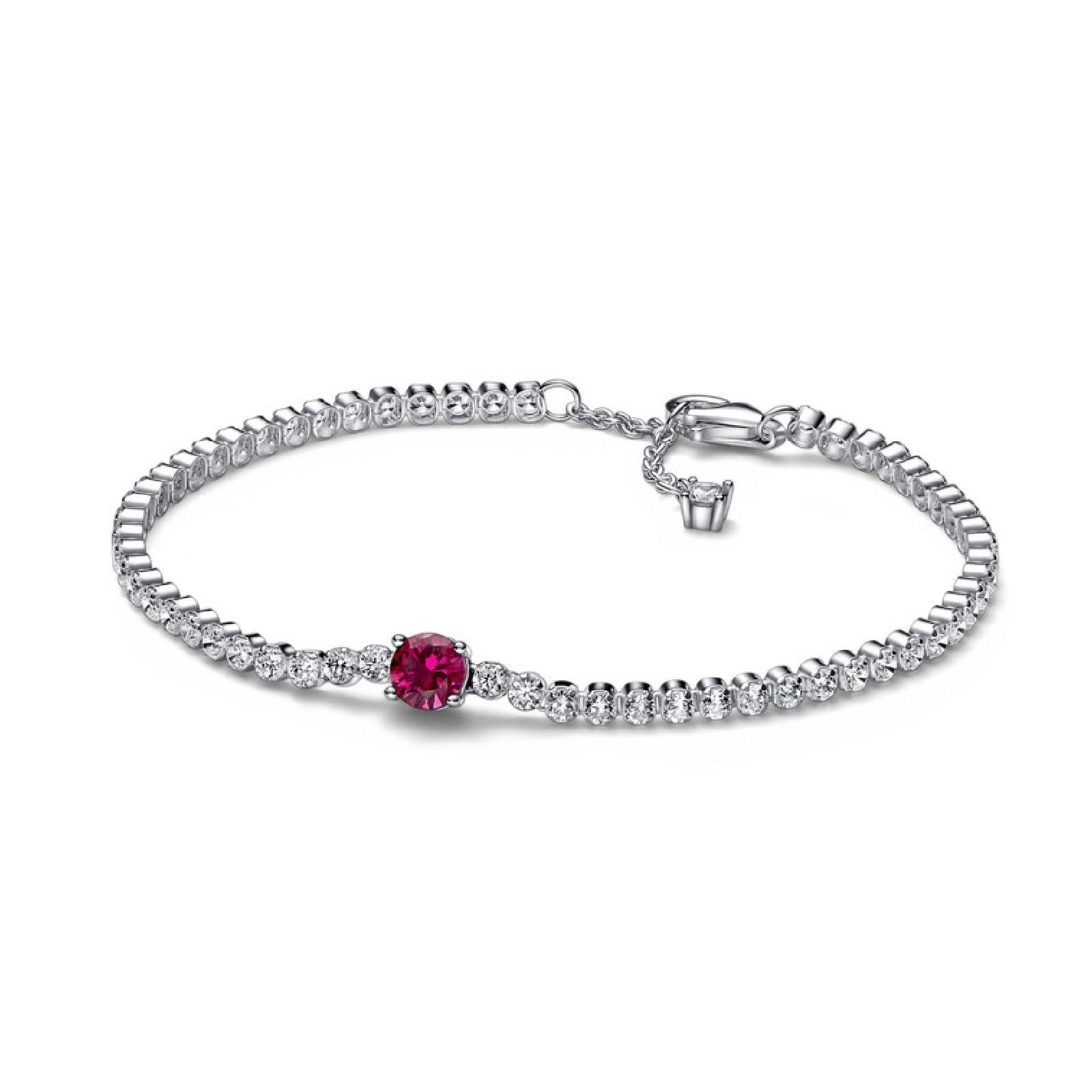 Bracciale Tennis con Pietra Rossa 592403C01-1