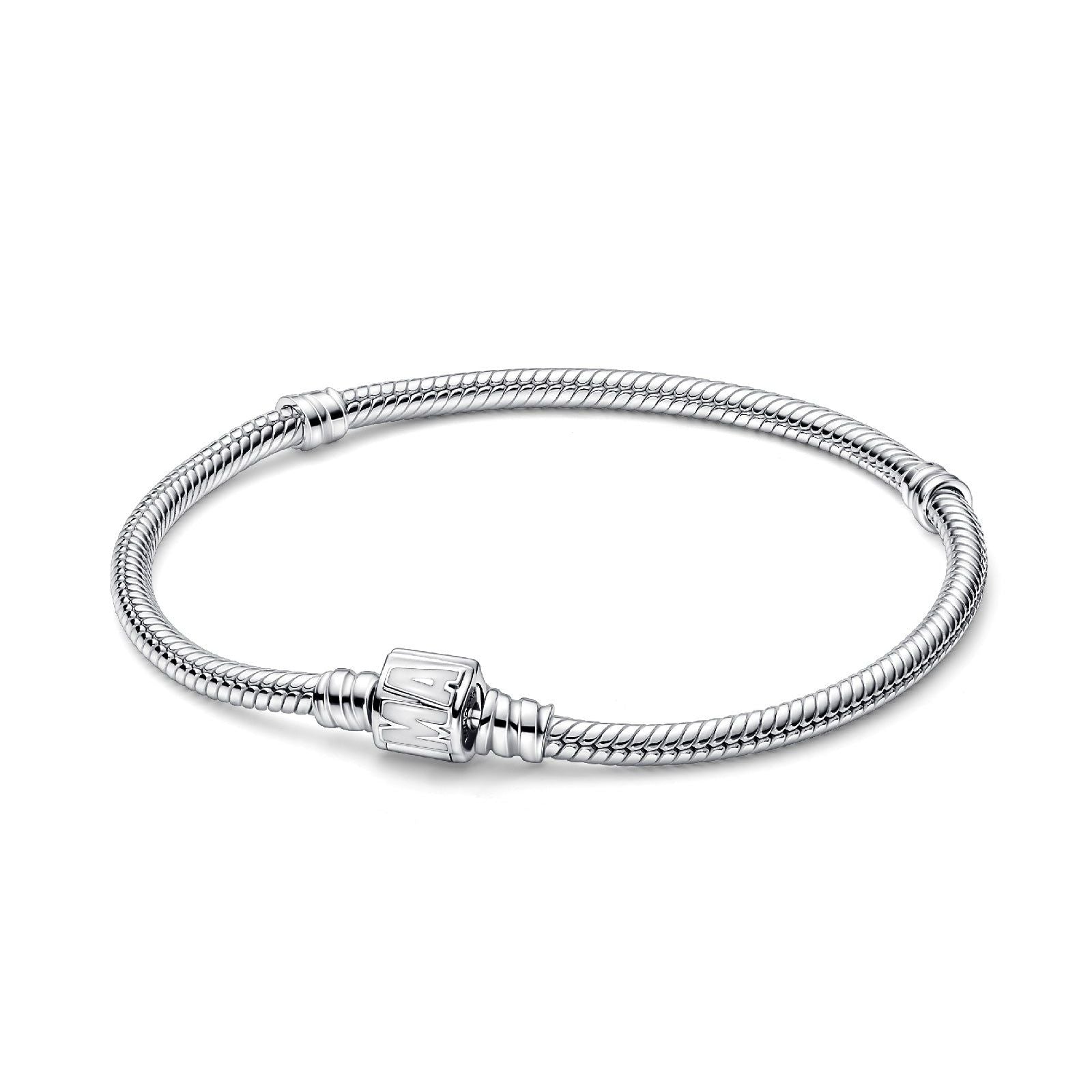 Bracciale Pandora Moments con Maglia Snake e Chiusura con Logo Marvel 592561C01-1