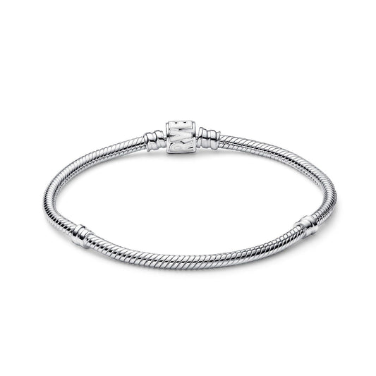 Bracciale Pandora Moments con Maglia Snake e Chiusura con Logo Marvel 592561C01-2