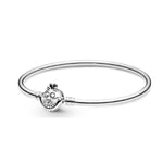 Alice nel paese delle meraviglie Disney, bracciale rigido Pandora Moments con chiusura Stregatto