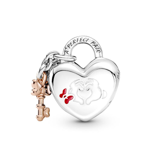 Disney, Charm Lucchetto d'Amore Mickey Mouse & Minnie 780109C01-2