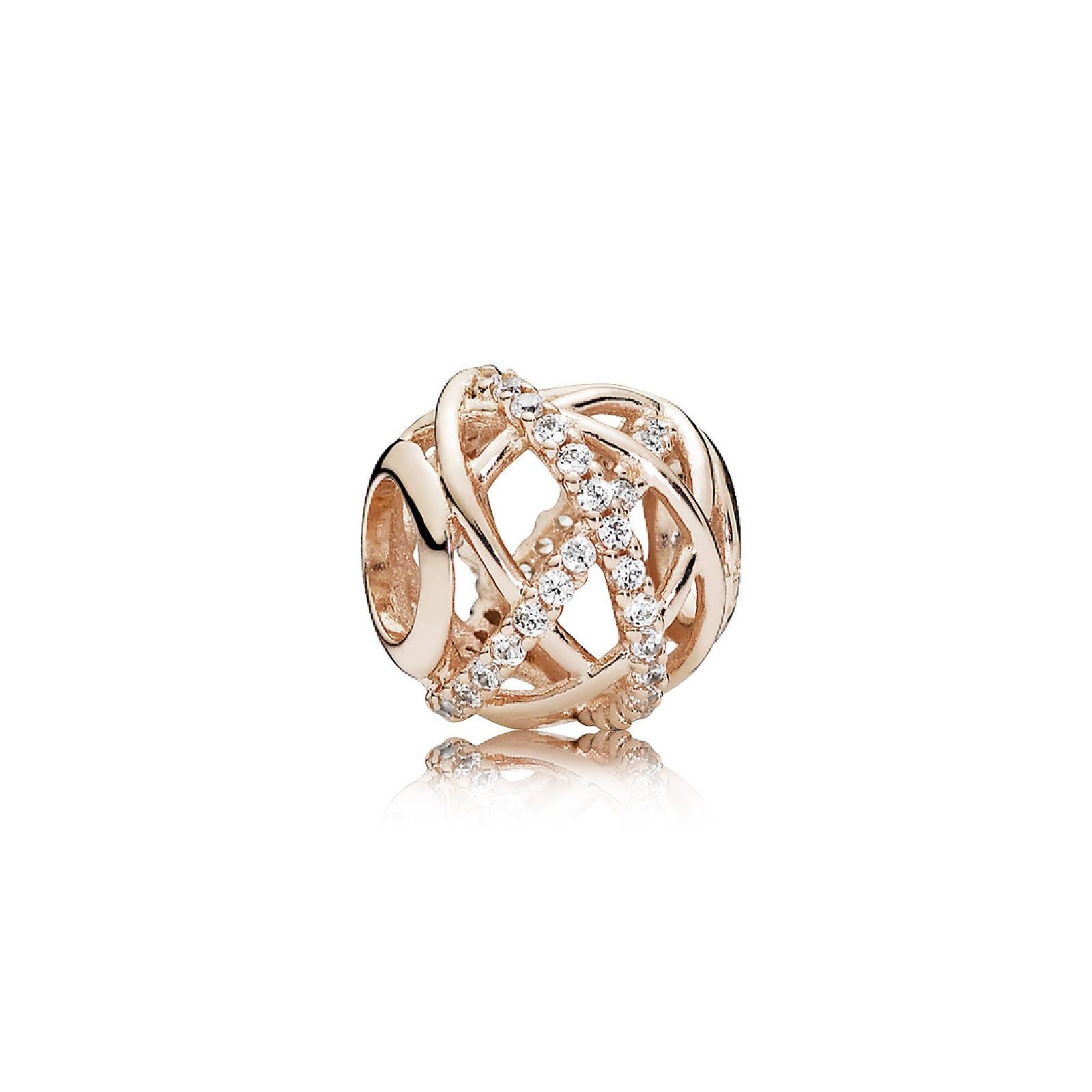 Charm linee intrecciate e scintillanti 781388CZ-1